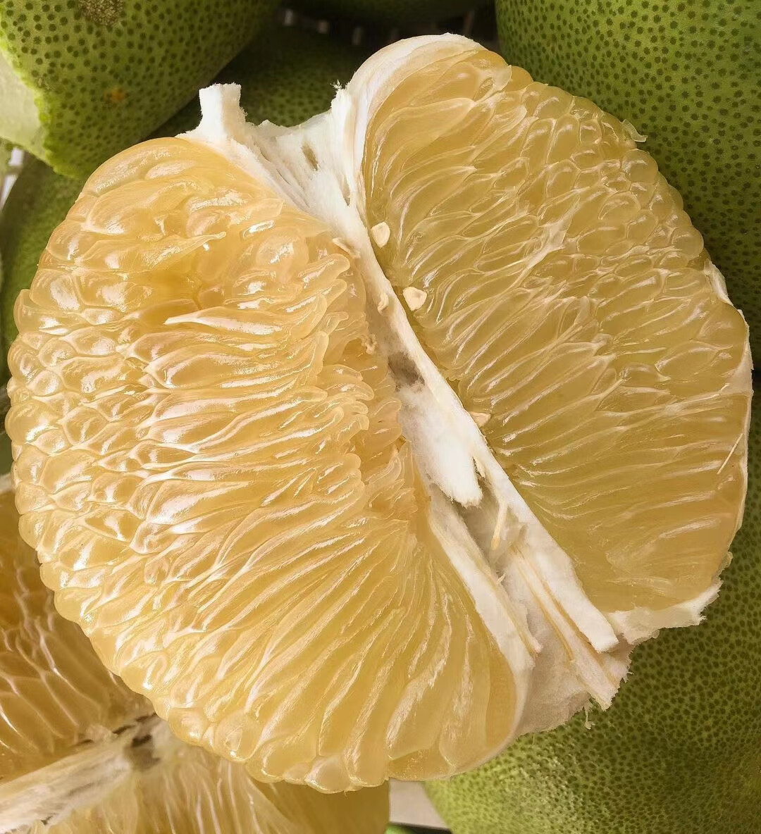 京鲜配送泰国青柚白蜜柚新鲜水果青皮白肉柚子6个柚子小柚子4个装