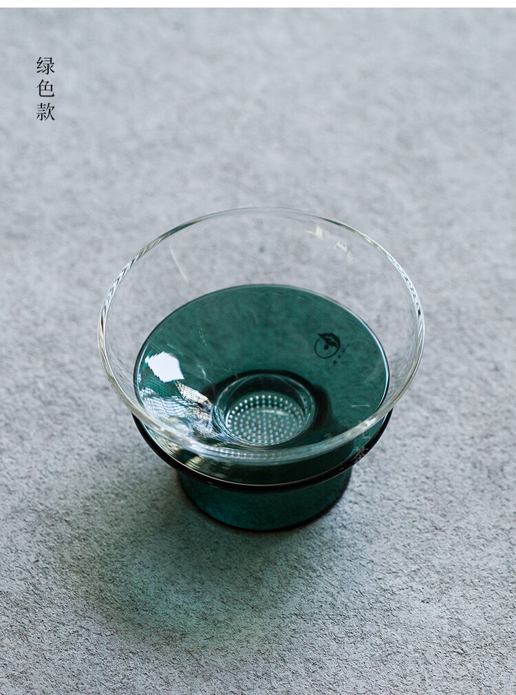 尚行知是手工玻璃茶漏器茶滤创意过滤功夫茶具配件滤网滤茶器茶道零配