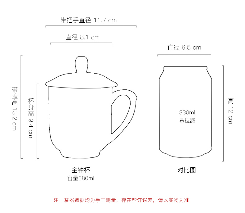 会议茶杯景德镇茶杯陶瓷办公杯带盖家用杯子骨瓷水杯影