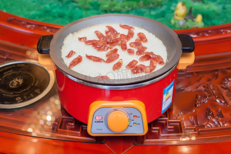 酷客锅巴饭专用锅 酷克柴火多功能电热锅巴饭粥电饭煲铁锅内胆无涂层
