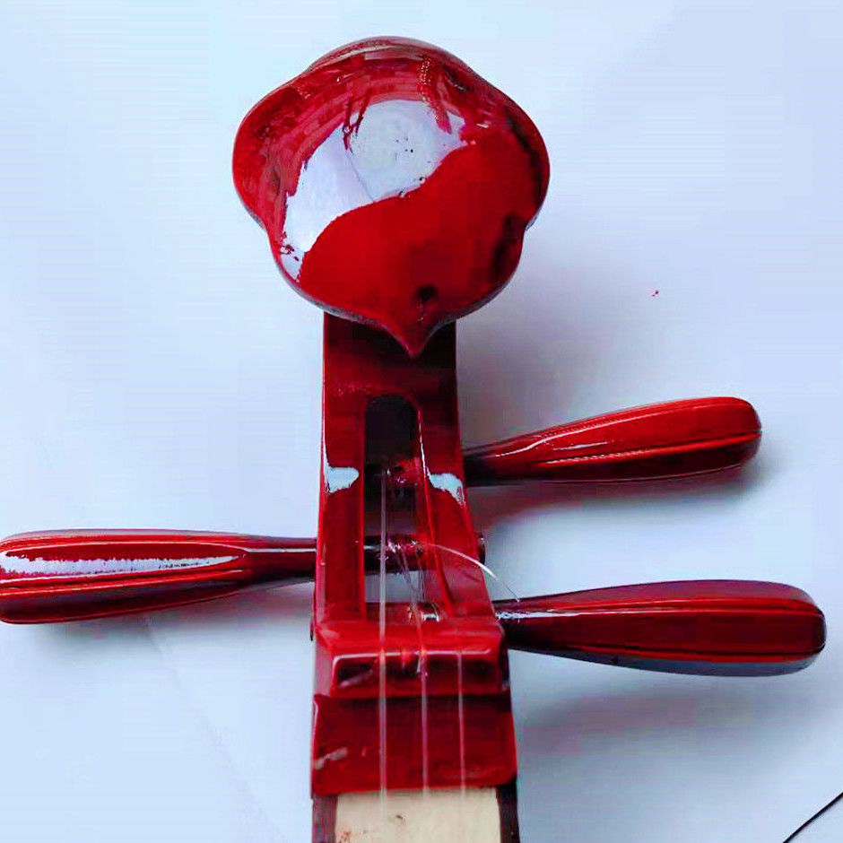 自产业余练习民间弹拨伴奏乐器票友伴奏土琵琶柳琴道具 三弦九品 无包