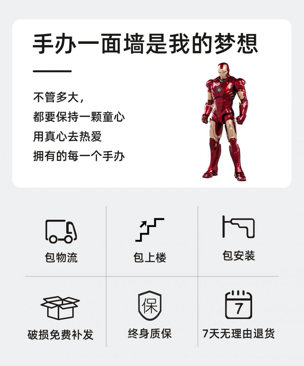 叶氏木语 手办柜乐高展示柜陈列柜雕像模型柜轻奢储物柜设计产品玻璃柜gk柜可定制柜子 【五门液压款】长120深40高200cm 太空灰