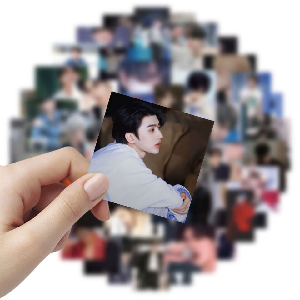 60张蔡徐坤贴纸偶像ikun贴纸防水装饰手账防水贴画 60张 不重复 店家