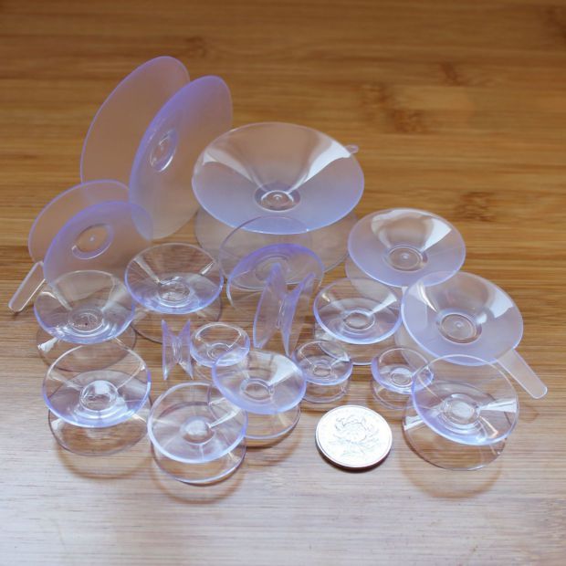 透明玻璃固定无痕贴物器玻璃茶几垫 2cm直径双面吸盘【20个】【图片