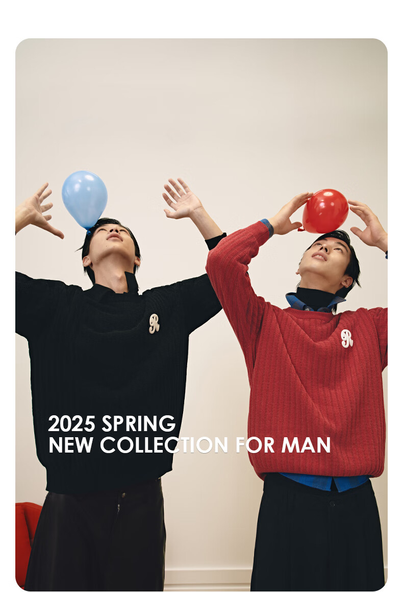 GXG Men's Red Knit Sweater, Commuter Style, New Spring 2025 Collection, Red, Size 175/L 7