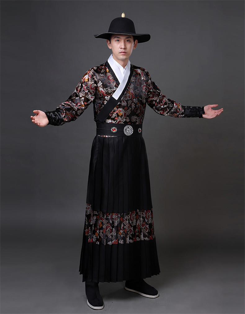 锦衣卫飞鱼服明朝制男女同款伴郎飞鱼服霸气龙纹锦衣卫中国风大码曳撒