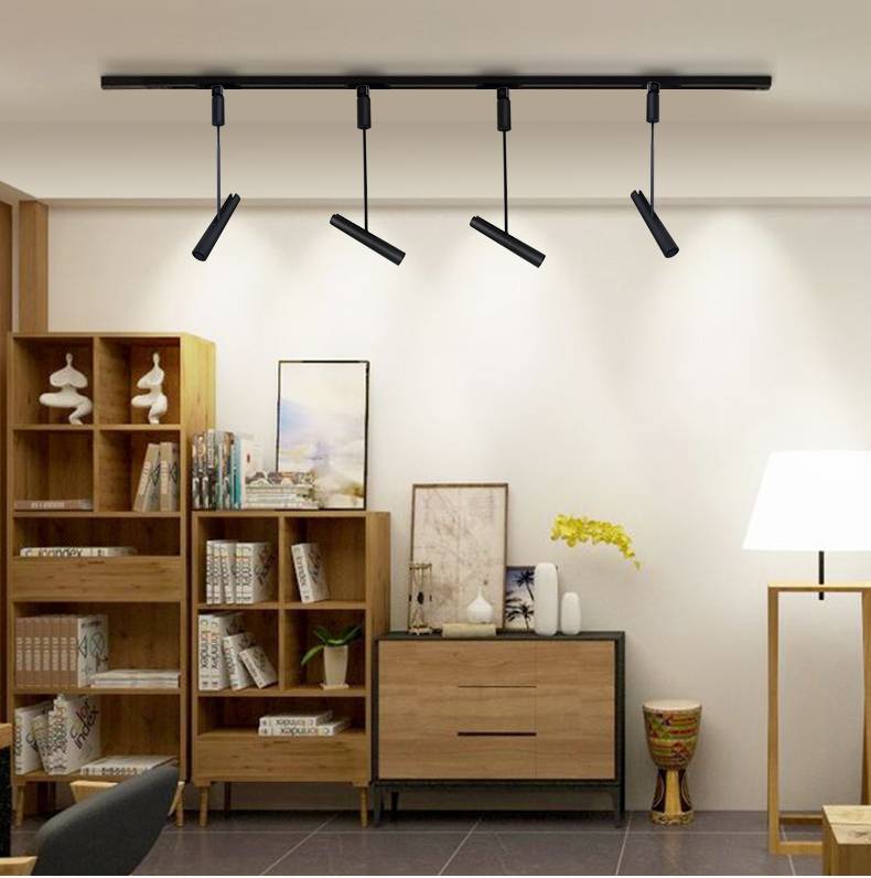 雷士(nvc)照明led长杆轨道射灯服装店铺节能商用明装cob暖光吸顶导轨