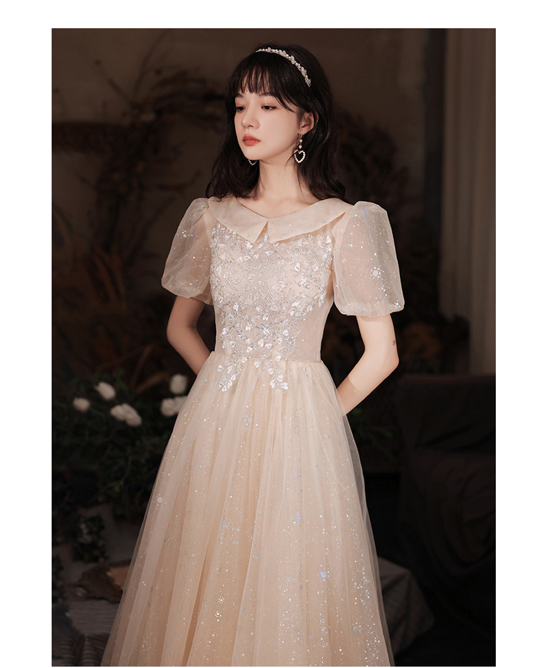 独唱演出服女礼服艺考礼服声乐独唱女气质大气演出晚礼服音乐古筝学生