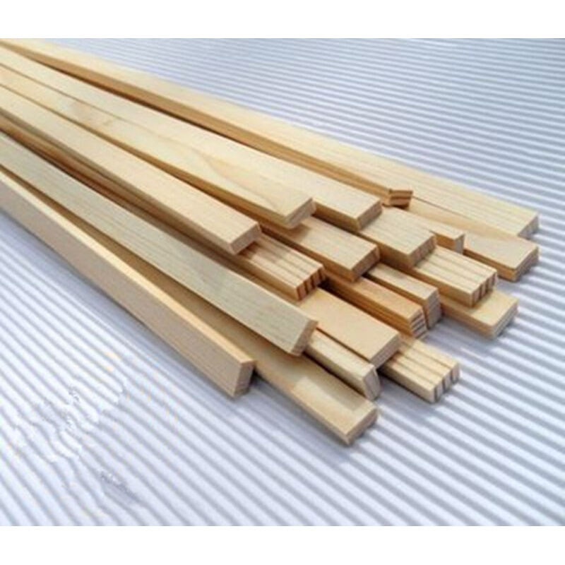 diy手工材料薄木条扁木条花架制作100305厘米樟子松实木条15x3x05厘米