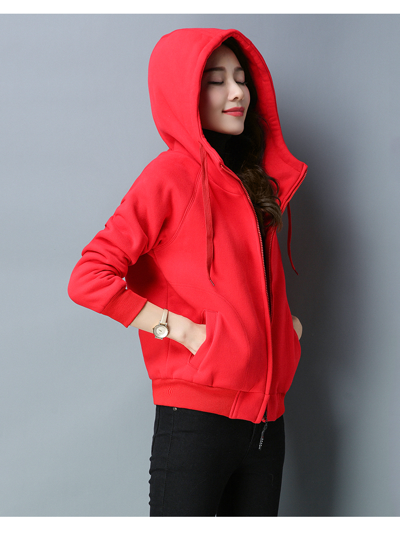 楚馨加绒加厚卫衣女2021年秋冬装新款冬季女装时尚休闲女士小个子上衣