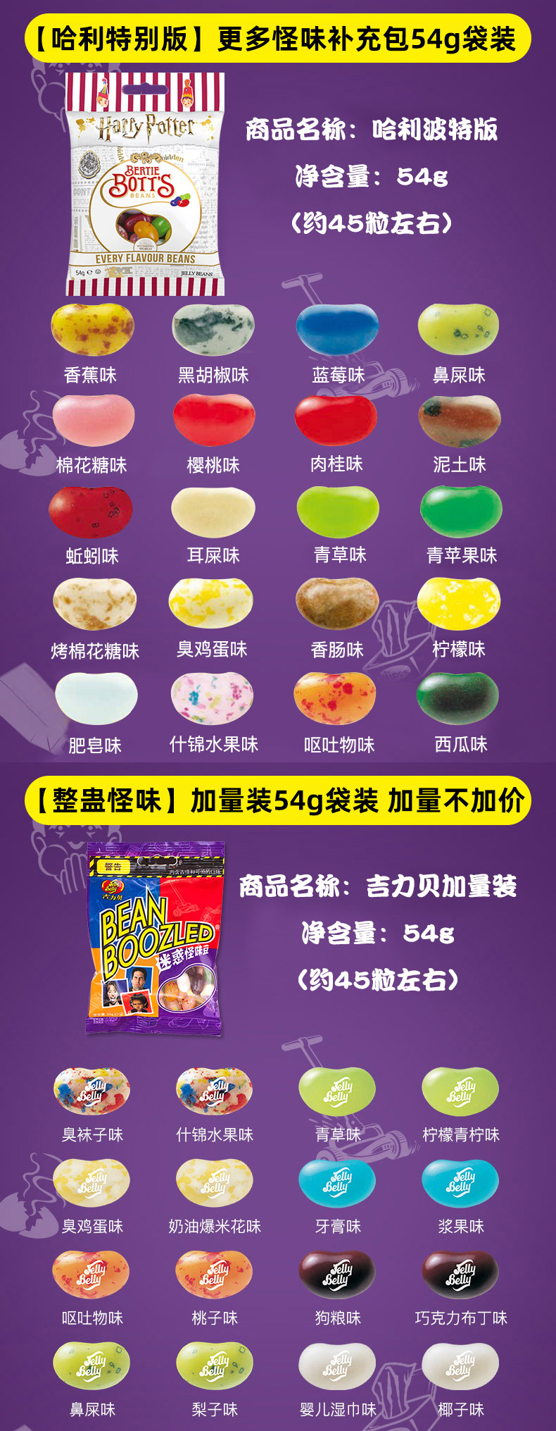 哈利波特怪味豆吉力贝整蛊恶搞迷惑魔法大转盘日本食玩糖果零食