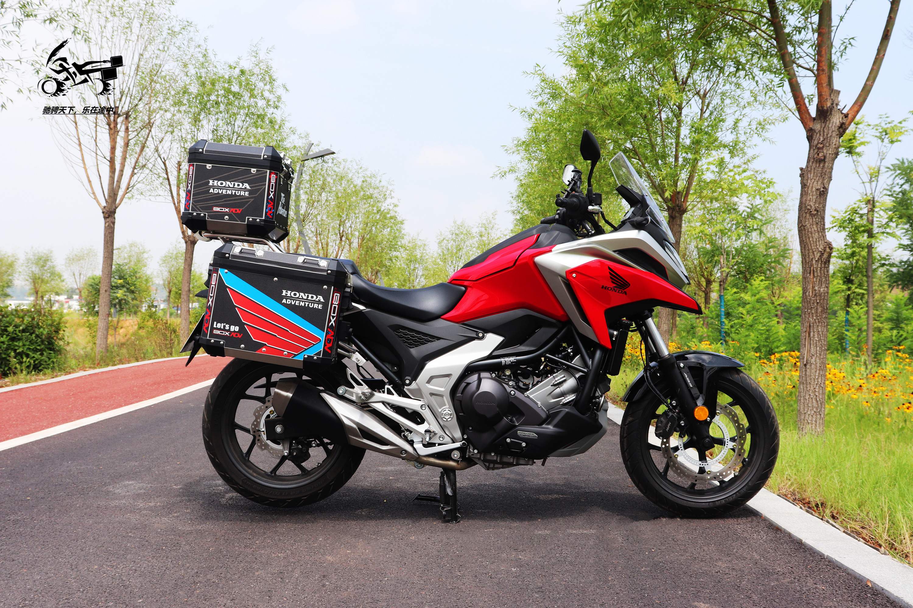 适用于21款honda本田nc750x摩托车改装三箱750d边箱尾箱护杠箱架黑色