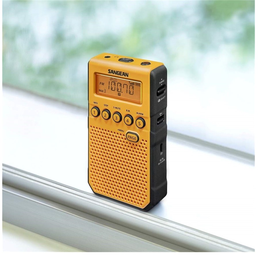 山进(sangean) dt-800 am/fm收音机袖珍 便携复古老人锻炼 天气警报送