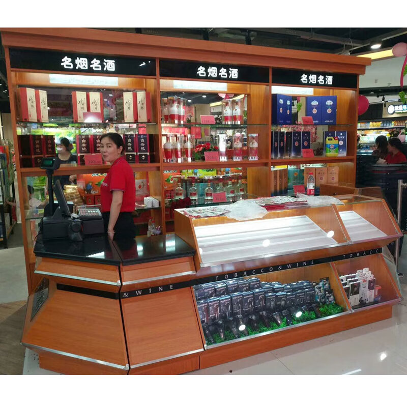 慕栢森烟柜烟柜展示柜台海烟柜超市便利店柜酒店玻璃红酒陈列柜高端