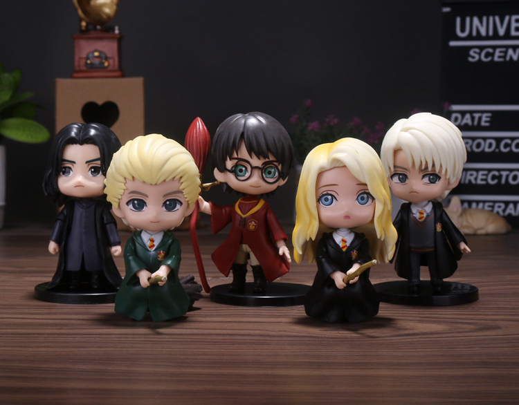 哈利波特手办电影周边全套q版盲盒赫敏人偶公仔汽车摆件男孩儿童玩具