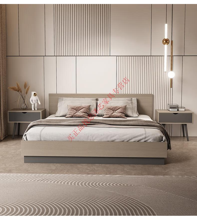 8米双人大床用的 床 连体床头柜2个 1800mm*2000mm 组装式箱体床