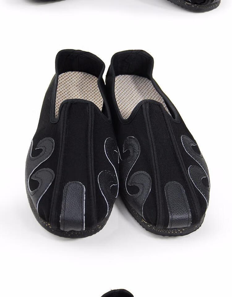 武当道鞋太极鞋云勾鞋女练功鞋武术鞋男道士鞋晨练鞋功夫太极拳鞋黑色