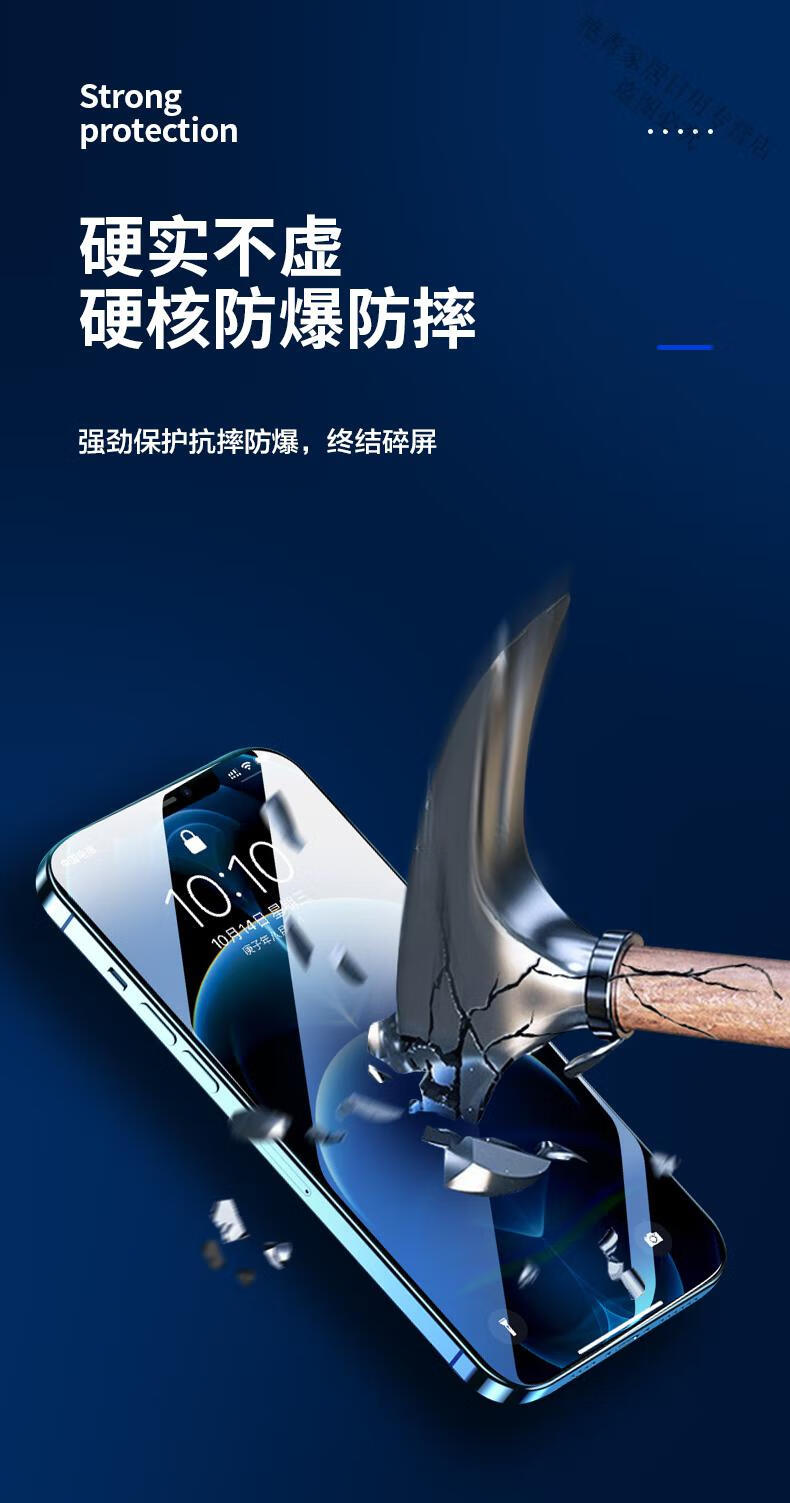 ar手机贴膜14适用防反光清晰 超清【ar增透】降反射钢化膜【1片装】