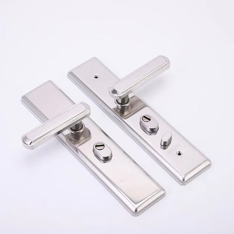 防盗门把手通用型加厚面板门锁具老式门配件家用拉手大门套装手柄多