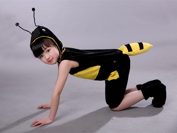 六一儿童小蚂蚁表演服装幼儿园课本剧动物演出服蚂蚁过河舞蹈服装