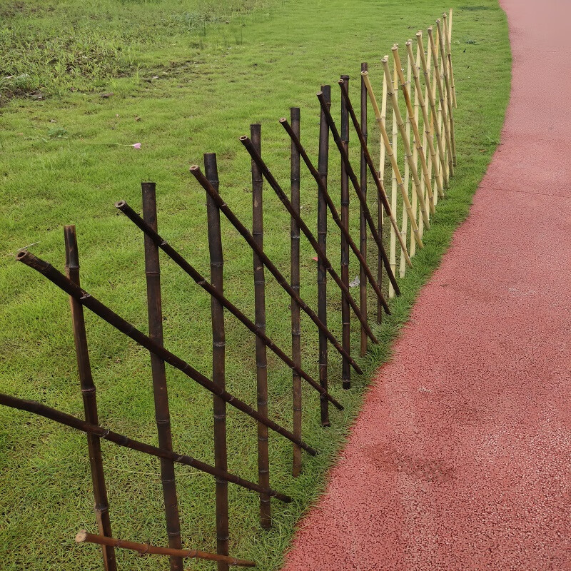 户外竹篱笆伸缩竹栅栏庭院护栏花园隔断装饰竹围栏竹竿菜园爬藤架长2