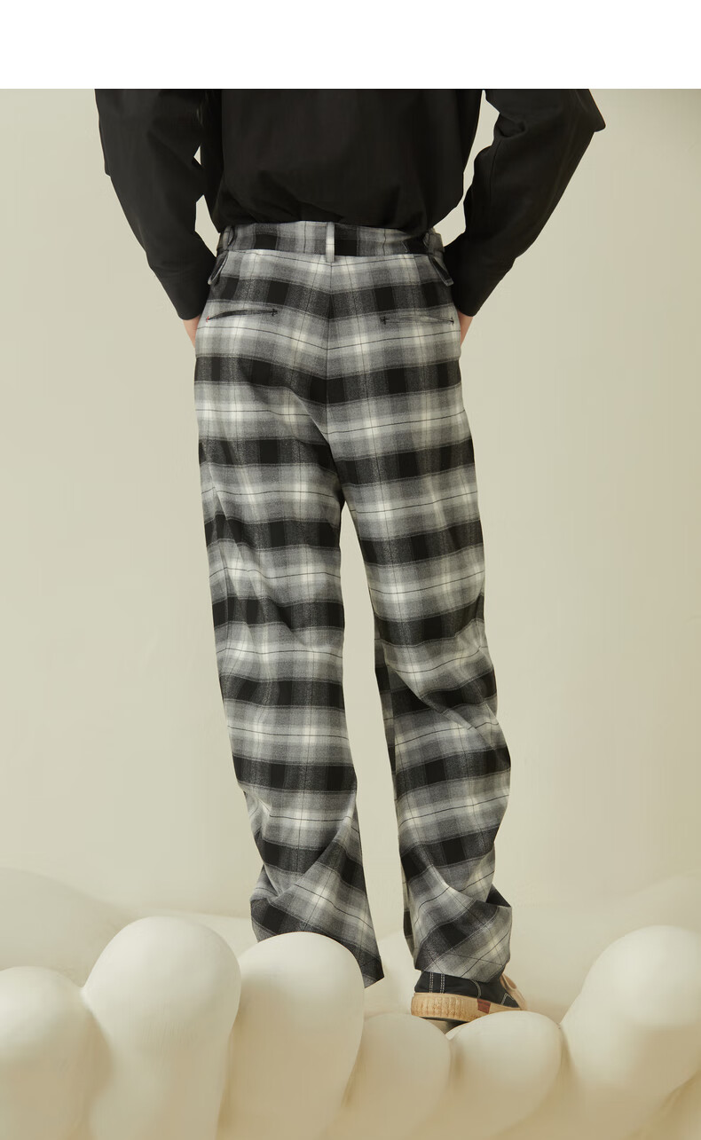 bosie rainbow21秋新款实穿不易皱休闲裤小丑灯笼裤潮5034r 黑色 l