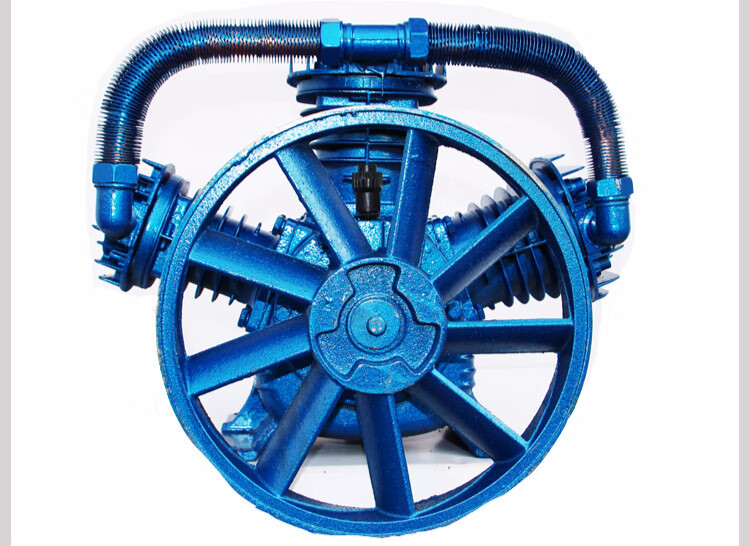 空压机机头空气压缩机缸头空压机气泵头空压机配件泵头09105宝蓝色