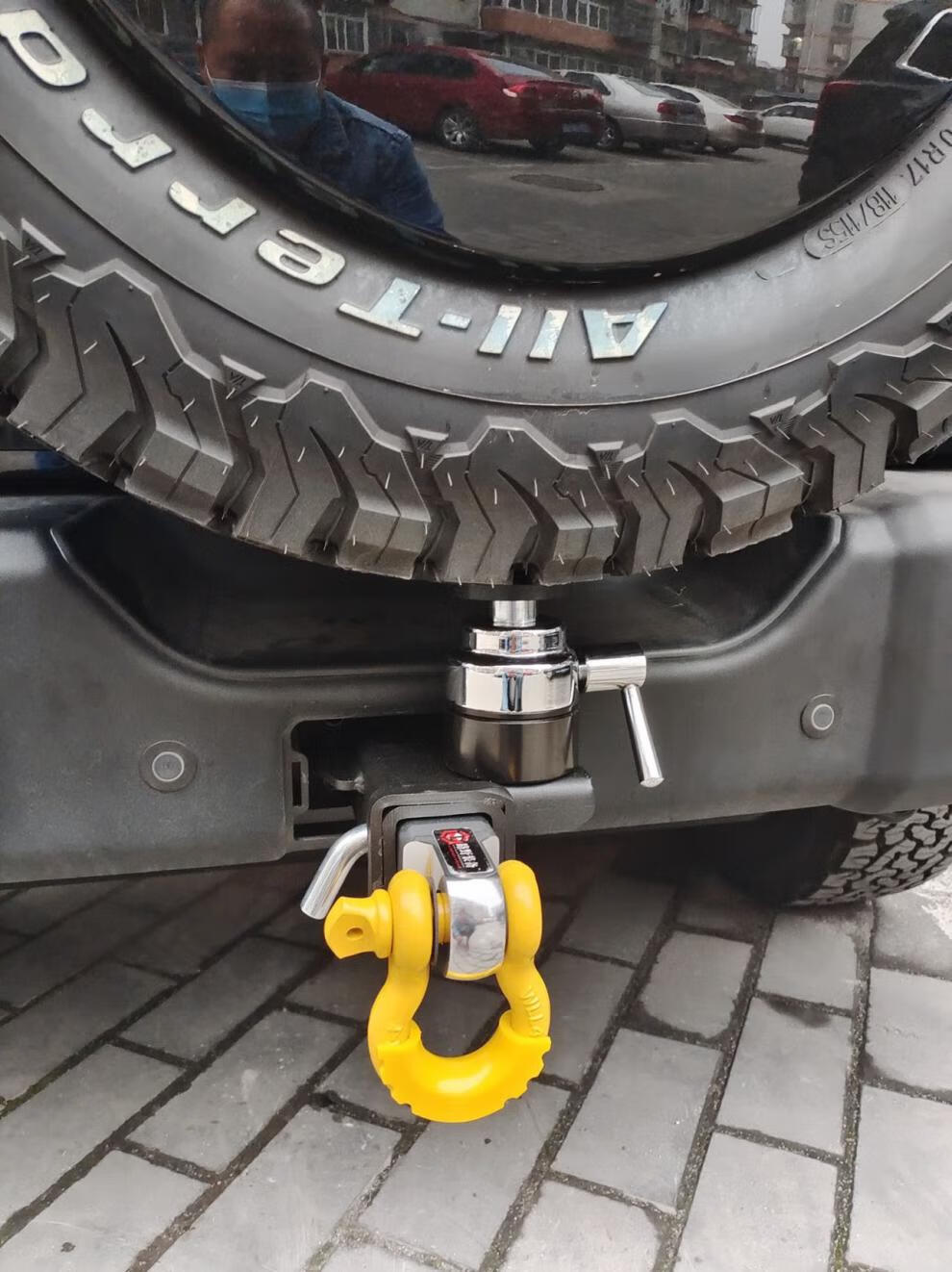 luyea路野坦克300拖车钩越野车通用方口拖车臂钩子汽车改装专用 a款