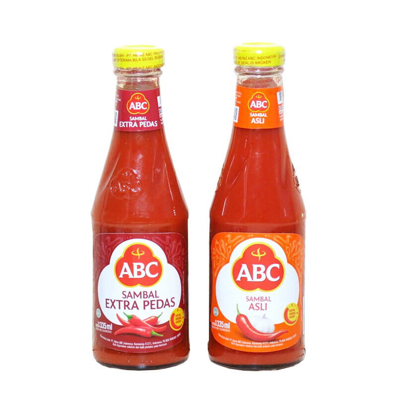 印尼ab印尼加辣蒜味辣椒酱abc Sambal Asli Extra Pedas蒜蓉辣椒酱335ml 特辣辣椒酱extra Pedas 335ml 图片价格品牌报价 京东