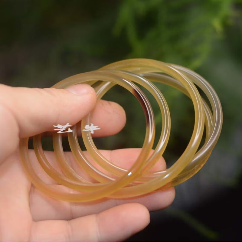 正宗天然西藏牛角手镯子手环凉血养生清热女气质文艺细手镯首饰品5256