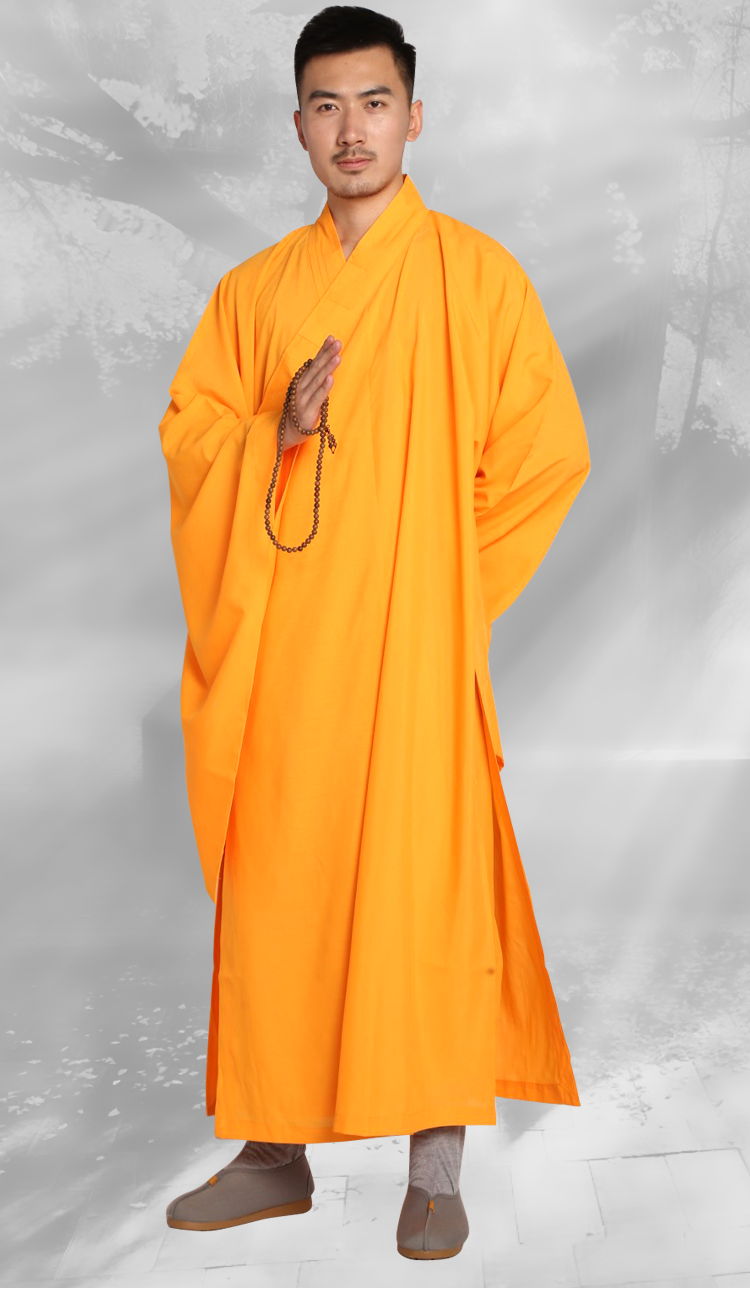 夏季麻纱海青居士服女男款儿童小孩海清僧服袈裟大褂长衫 灰色(麻纱)