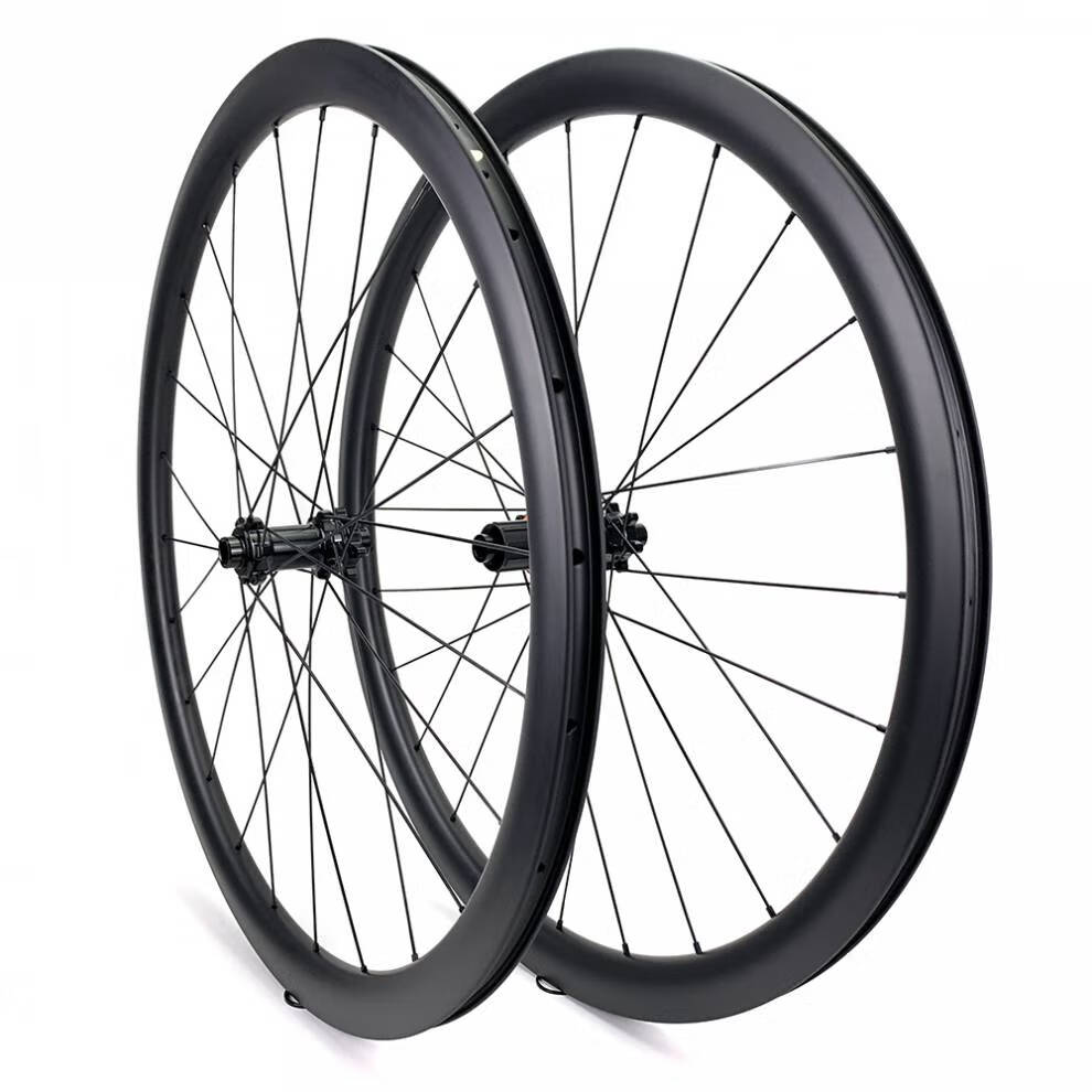 碳纤维轮组碳刀公路轮组50碳刀桶轴轮组700c27宽开口真空自行车胖胖圈