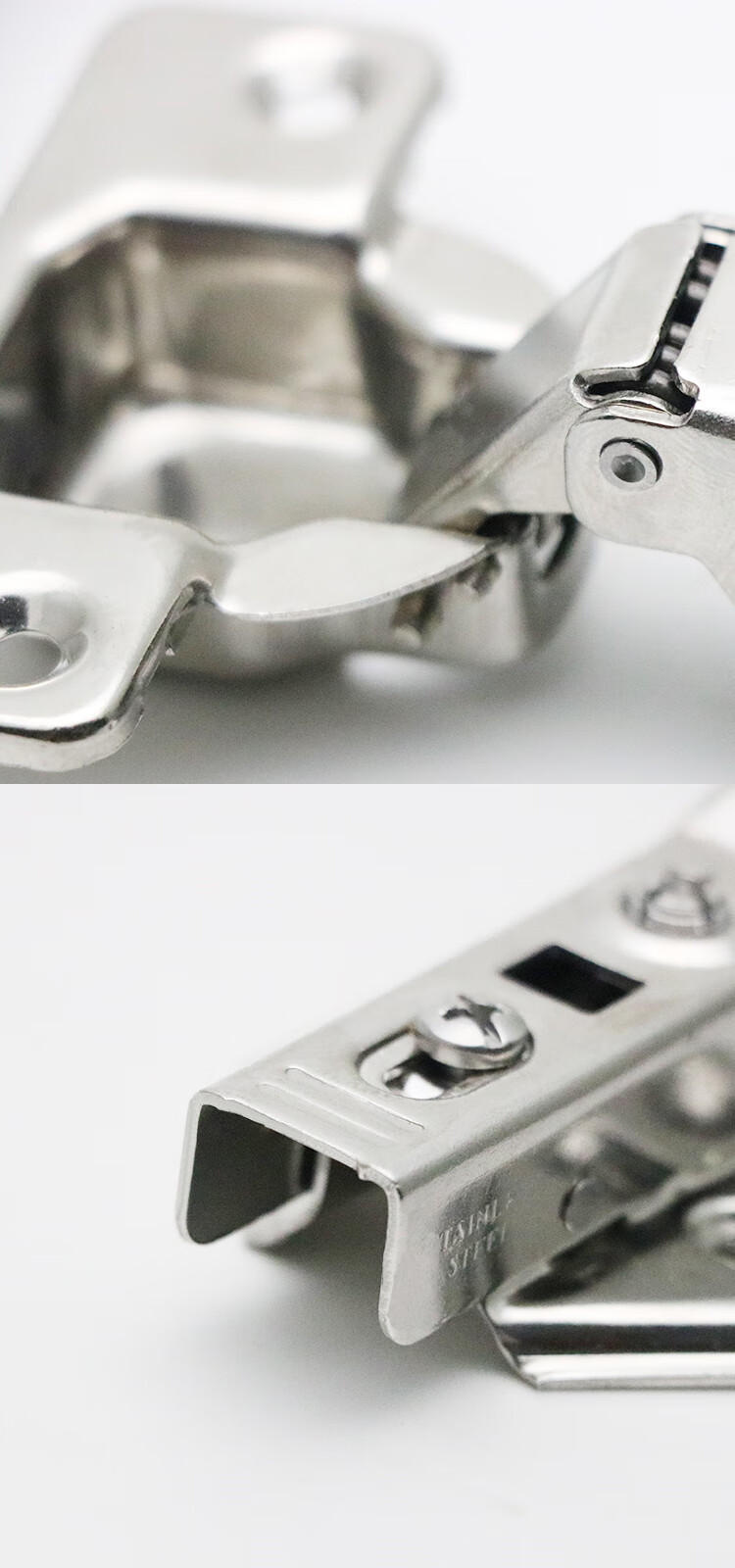 35杯不锈钢304缓冲阻尼铰链柜门全盖液压门铰衣橱柜弹簧飞机合页