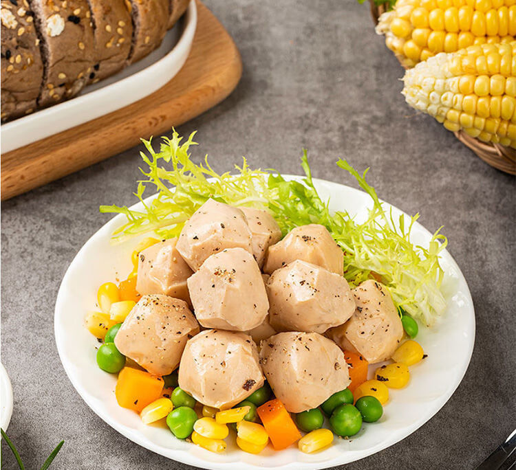 鸡胸肉丸无淀粉级代餐即食鸡胸丸子真空独立包装高蛋白轻卡零食香辣味