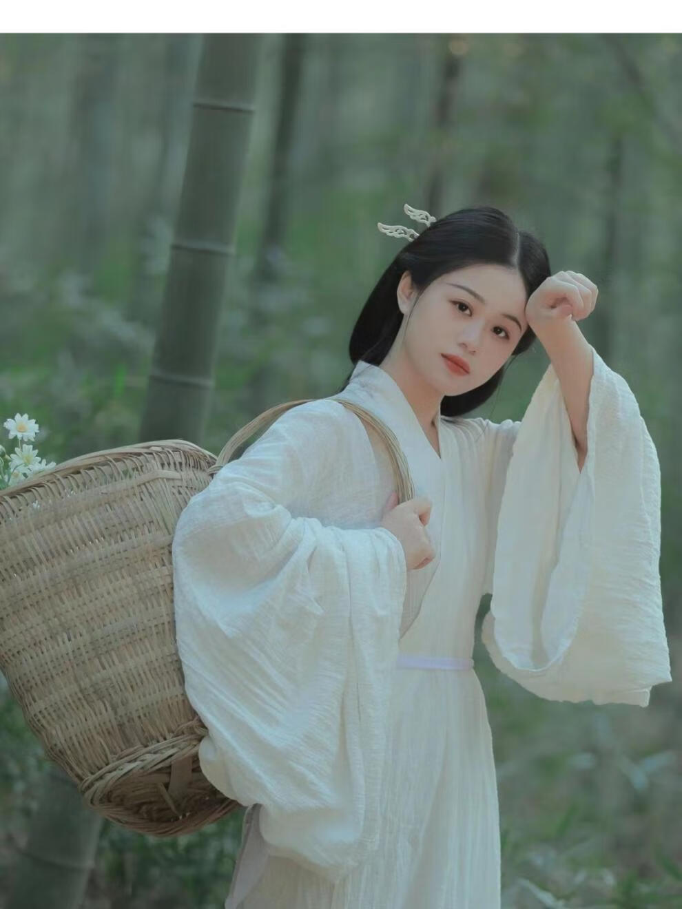 古装女汉服【清江梦】双子汉服女超仙古风齐腰直裾超仙飘逸古装清冷风