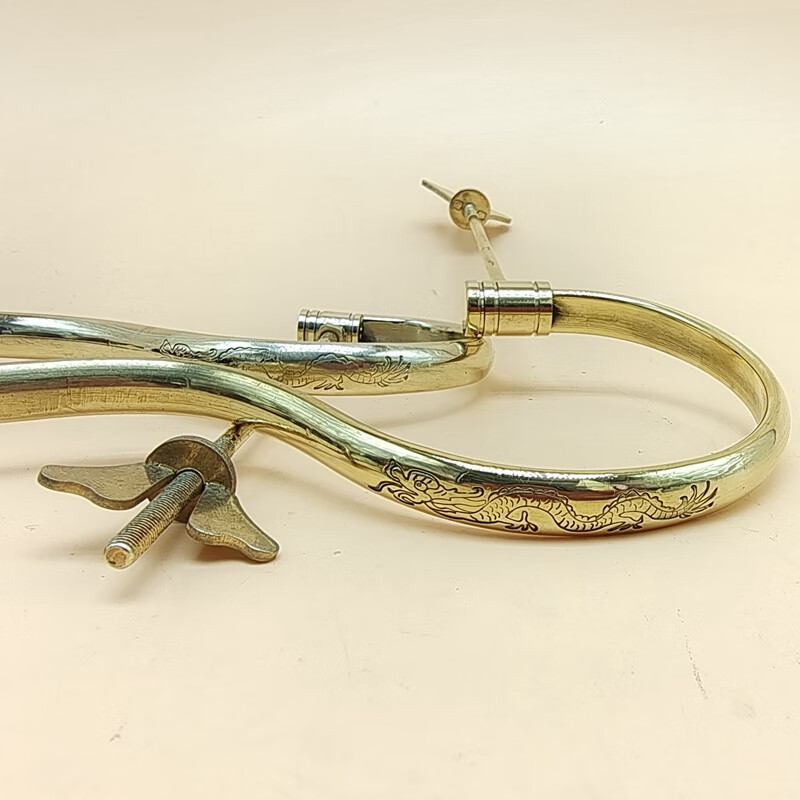 鸟笼挂钩精品 画眉笼笼钩百灵笼黄铜钩画眉鸟笼黄铜笼钩麒麟狮子倒钩