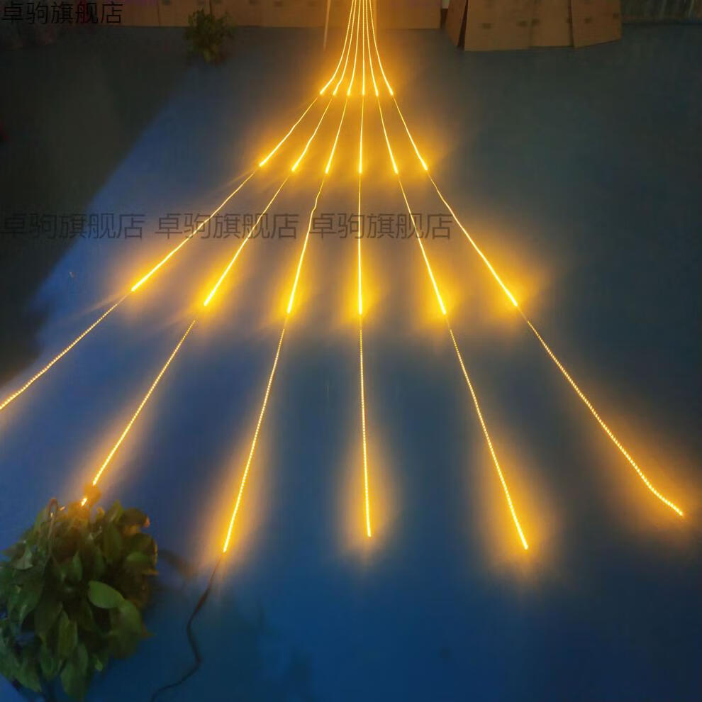 流水灯带跑马灯暖光暖黄色追光全亮灯条led长条闪光彩灯12v流星雨 暖