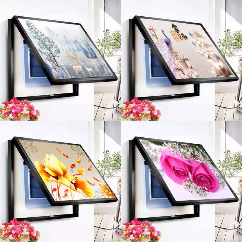 情人节礼物免打孔现代简约电表箱装饰画遮挡总开关电闸箱盒配电表箱