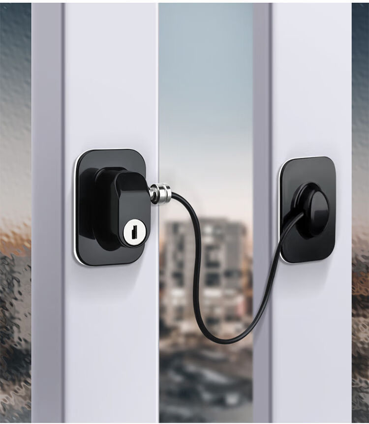 窗户锁扣限位器铝合金门窗纱窗儿童安全防护防盗推拉玻璃窗移门锁