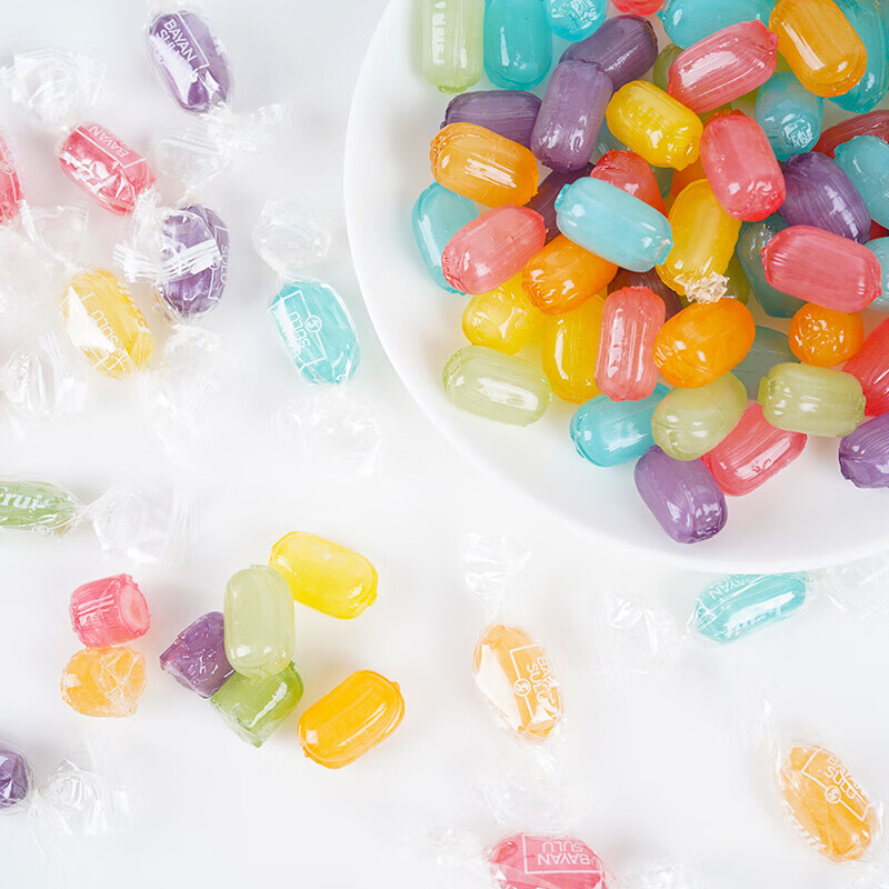 韩商言李现同款糖俄罗斯巴彦丝路水果夹心混合彩色硬糖喜糖1000克彩色