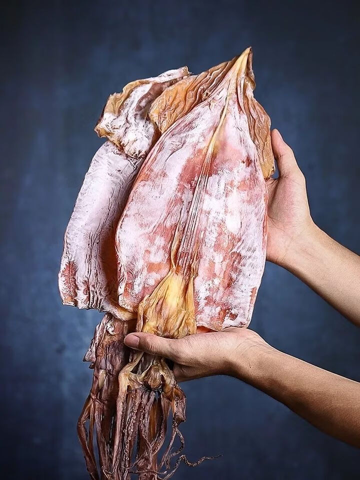 特大淡盐无头鱿鱼板带头整只鱿鱼干海鲜特产货场直发三斤装