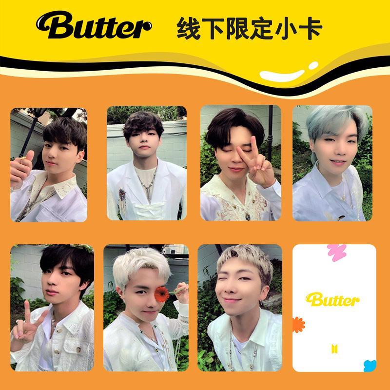 礼姿bts新专butter新款限定线下卡片防弹少年团小卡随机卡拍立得周边