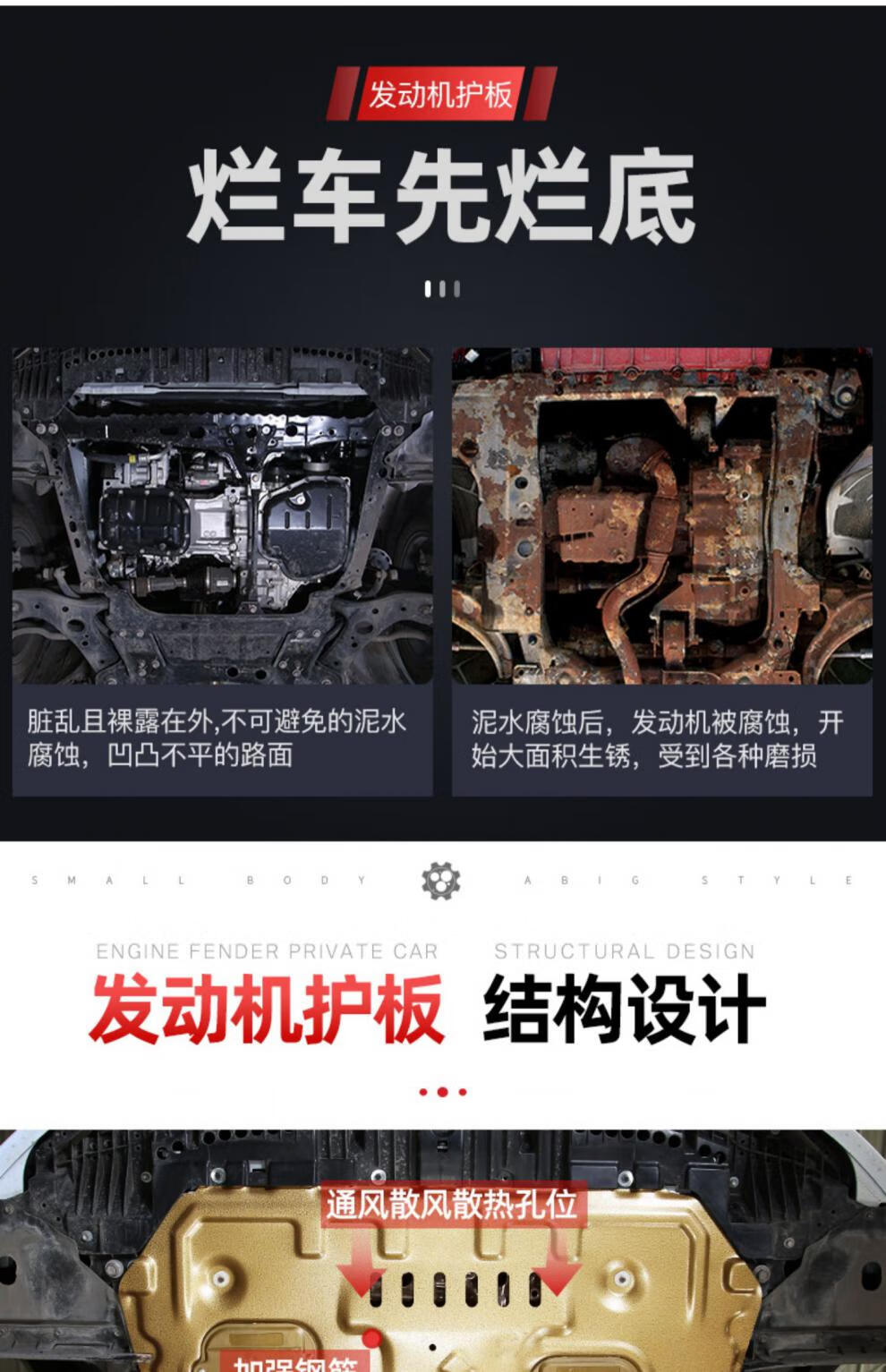 发动机下护板原厂车身底盘护板装甲2021 21款crv混动专用塑钢(非金属)