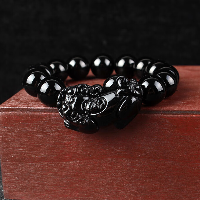 歌盼 男女款10一16毫米 天然乌鸦血石 3圈8毫米17一19手围【图片 价格