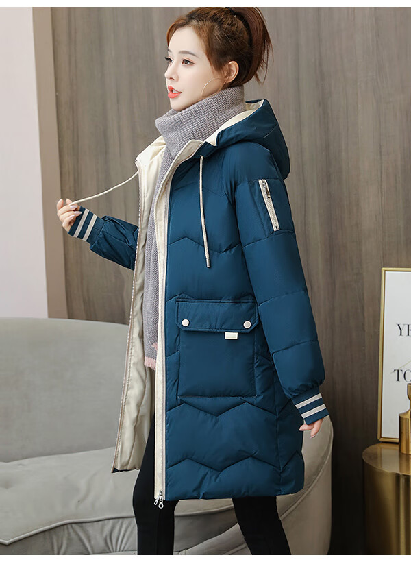 21棉服女小棉袄冬装女女款加绒加厚秋冬装衣中长款袄冬季新款时尚女装