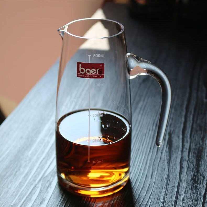 白酒杯 聚会 baer水晶玻璃白酒分酒器带刻度小号葡萄酒醒酒壶洋酒小