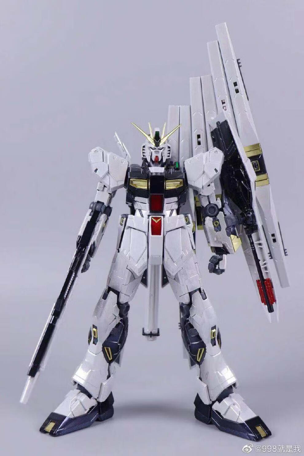 万代(bandai) 大班 mg 1:100 ka卡牛 电镀版卡牛 拼装模型 带水贴支架