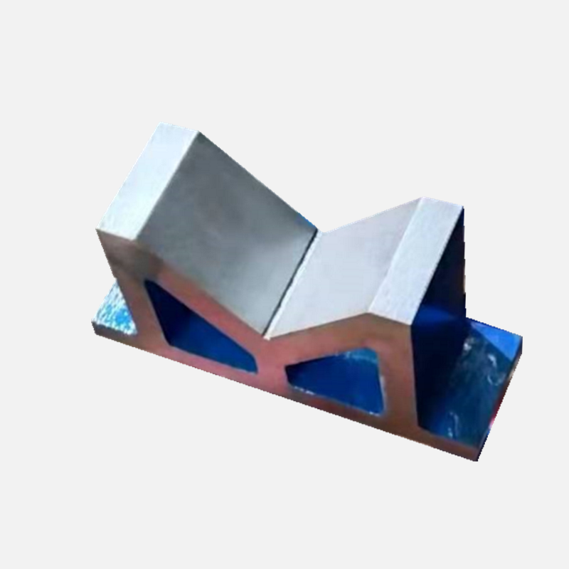 定制适用铸铁v型铁单三口铁工字架35-500钳工划线轴类检测校正v形铁块