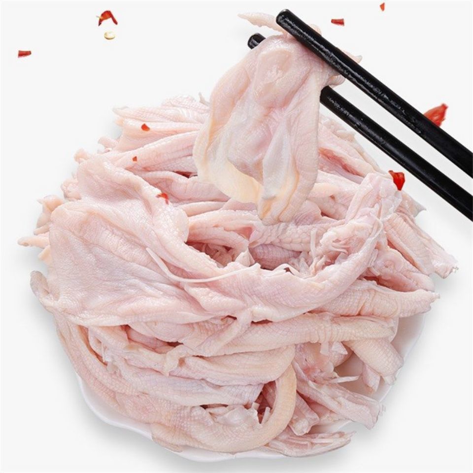 顺丰人工脱骨无骨鸭掌无骨鸭爪批发生鲜速冻烧烤火锅卤味鲜琛觅三斤去