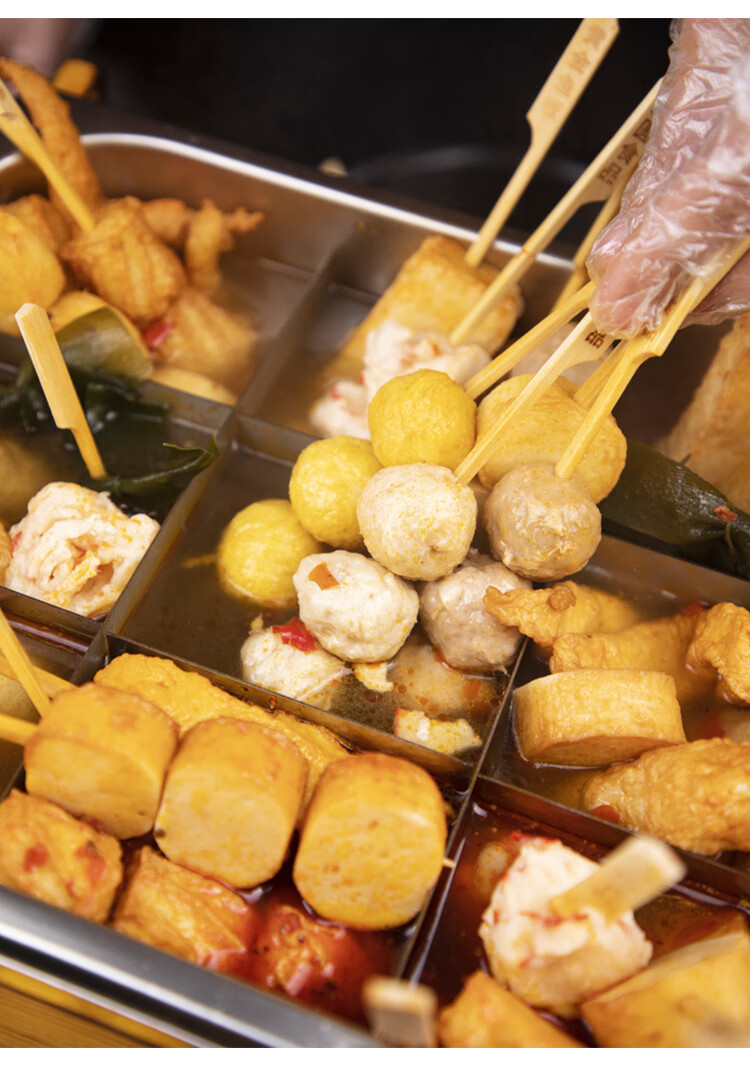 立圆关东煮食材商用大包装5斤甜不辣北极翅鱼芙蓉鱼籽福袋火锅串黄金